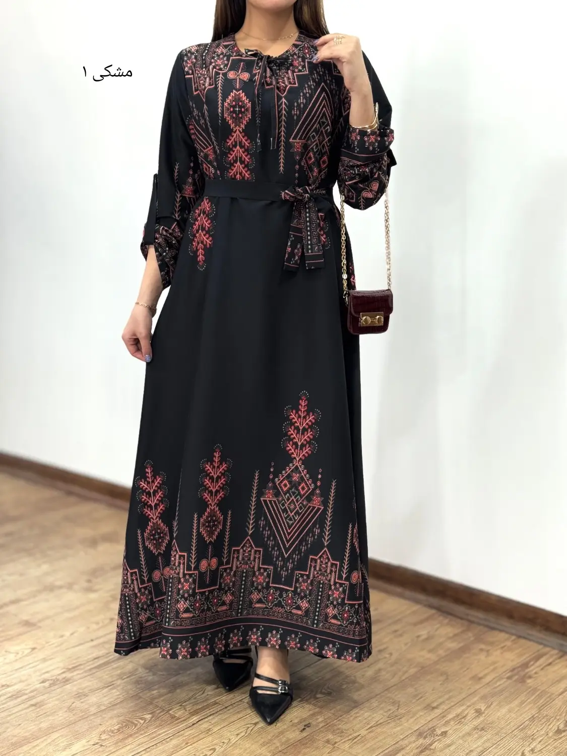 پیراهن بلند سوپر کلوش گل رخ